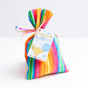 Easy Breezy Funky Fiji - Slushy Wine Mix in Rainbow Striped Bag