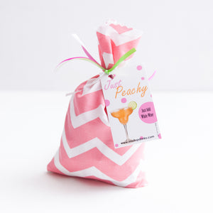 Just Peachy - Slushy Wine Mix in Pink Chevron Bag